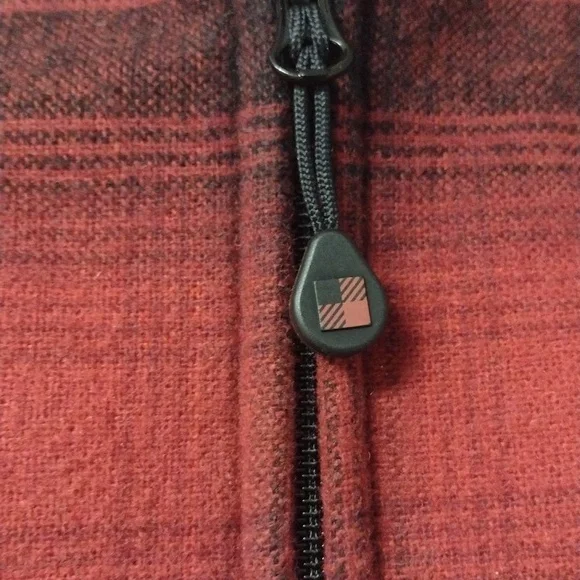 Woolrich Plaid Red and Black Women's XL Vest - Picture 5 of 9